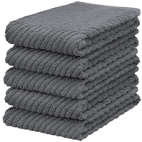 Toallas DecorRack texturadas y duraderas para secar y limpiar superficies.
