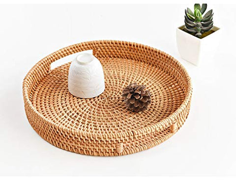 Bandeja DECRAFTS decorativa para el hogar, estilo rústico y natural