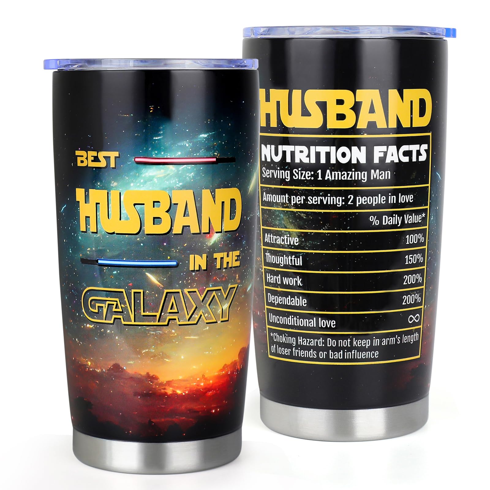 DECZHIYU tumbler con diseño galaxia, regalo perfecto para aniversario.