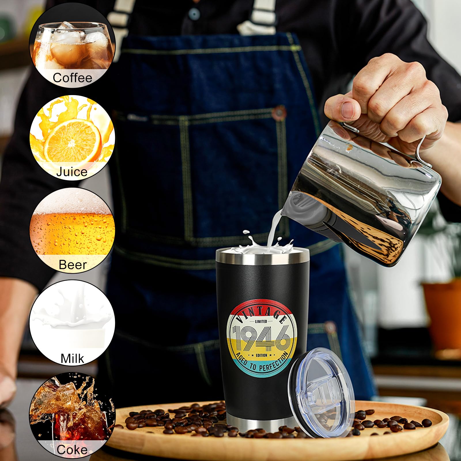 DECZHIYU tumbler con tapa a prueba de fugas para uso diario.