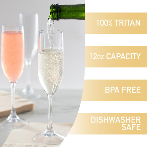 Copas D Eeco Tritan con claridad cristalina para mesa elegante