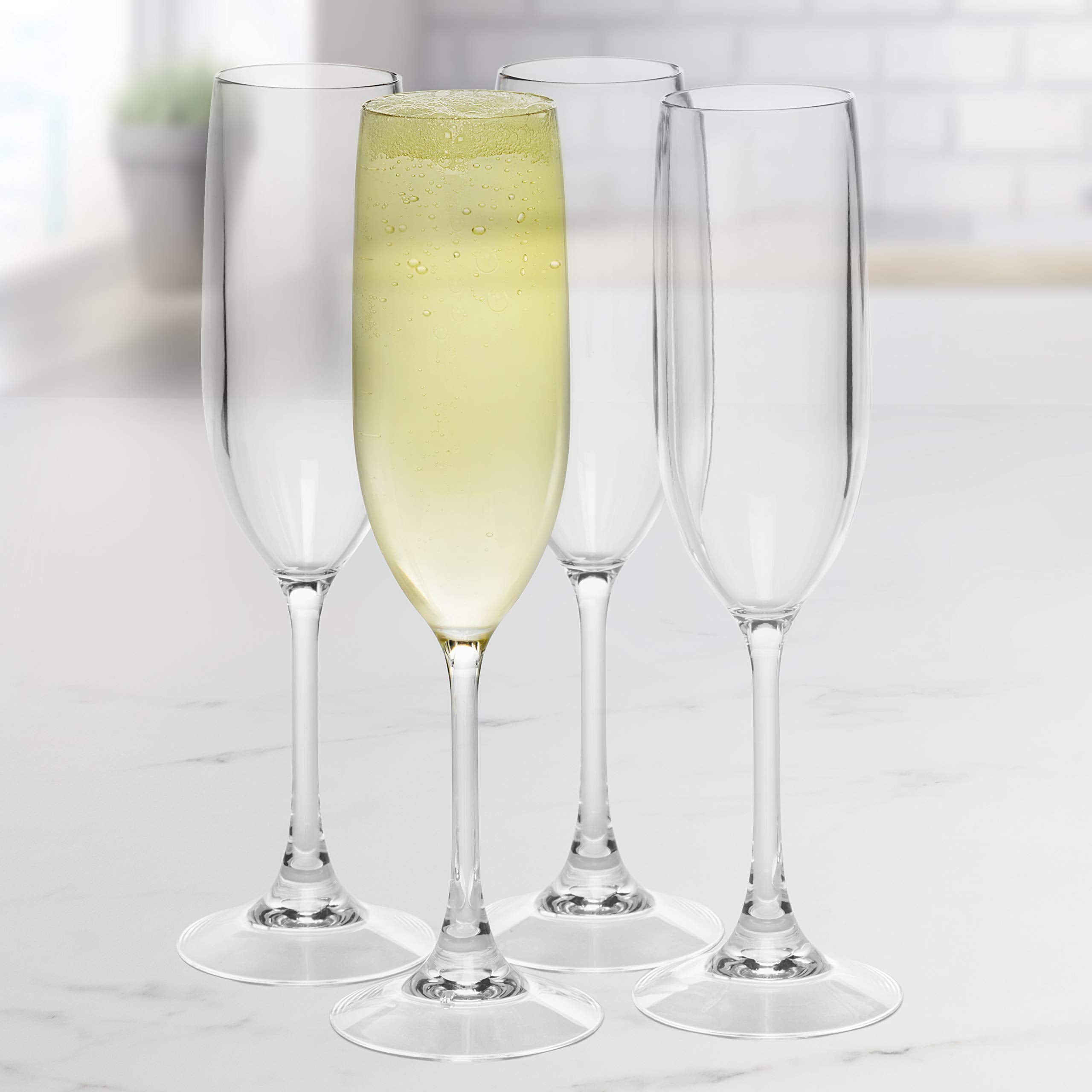 Copas D Eeco para mimosas y brindis festivos manteniendo brillo