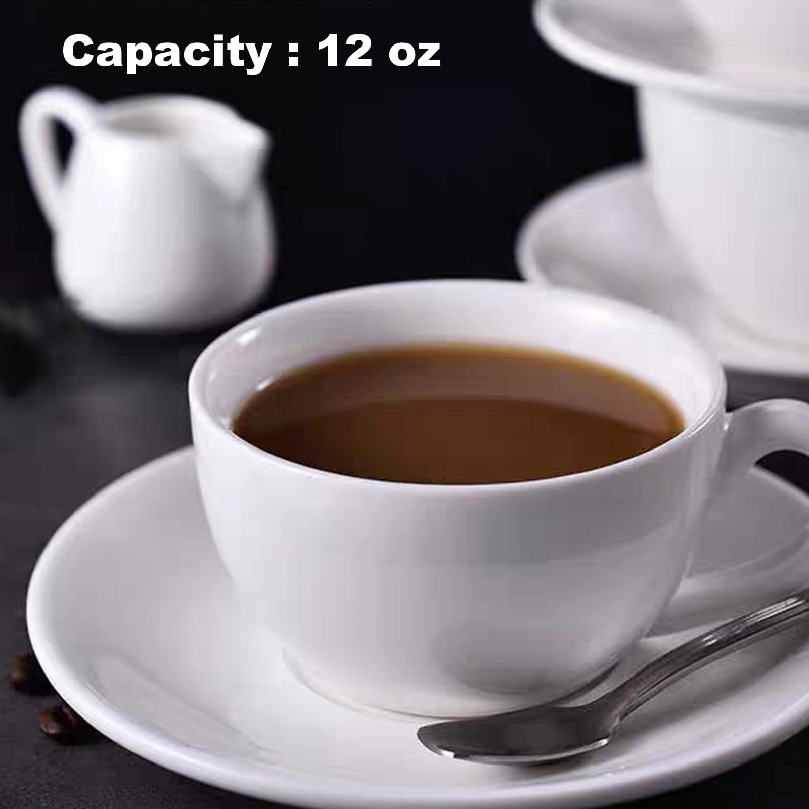 Taza DeeCoo blanca, opción elegante para casa o cafetería.