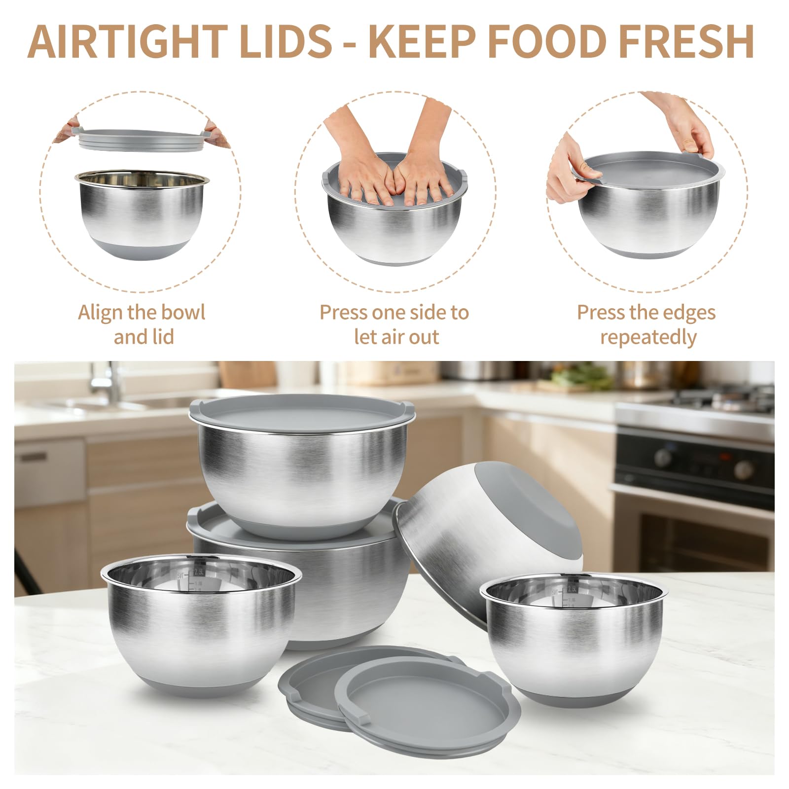 Deedro diseño apilable ahorra espacio en la cocina