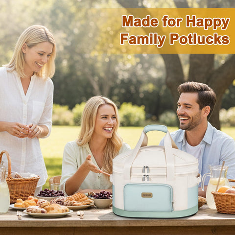 DEEGO bolsa porta Crock-Pot, compartimento inferior para la olla