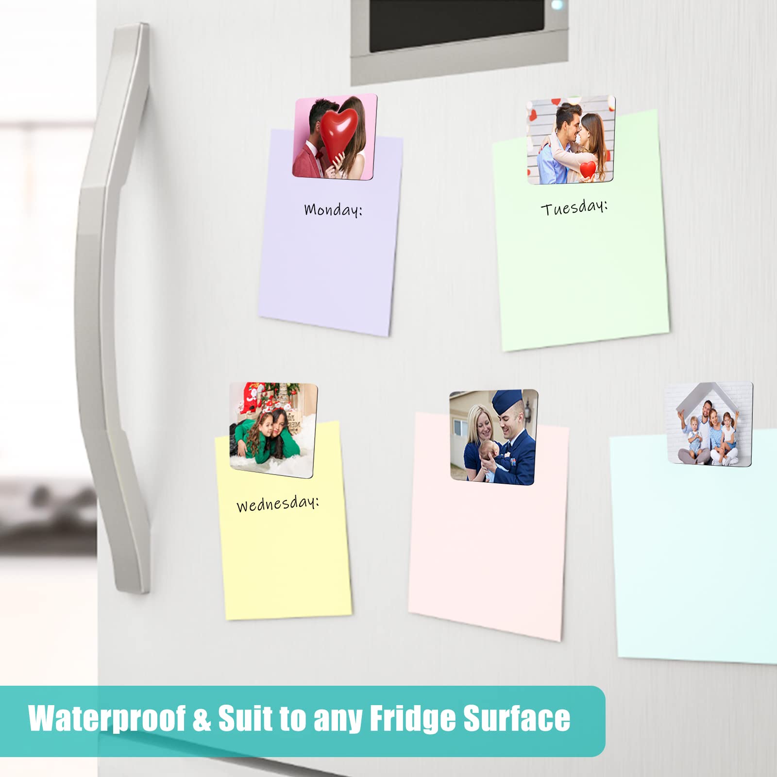 Imán en blanco Deekypol para sublimación, enfoque personalizado de decoración.