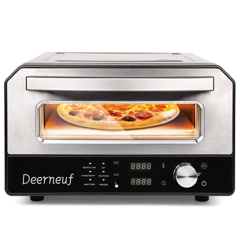 Horno Deerneuf a 800°F para pizzas crujientes en casa.