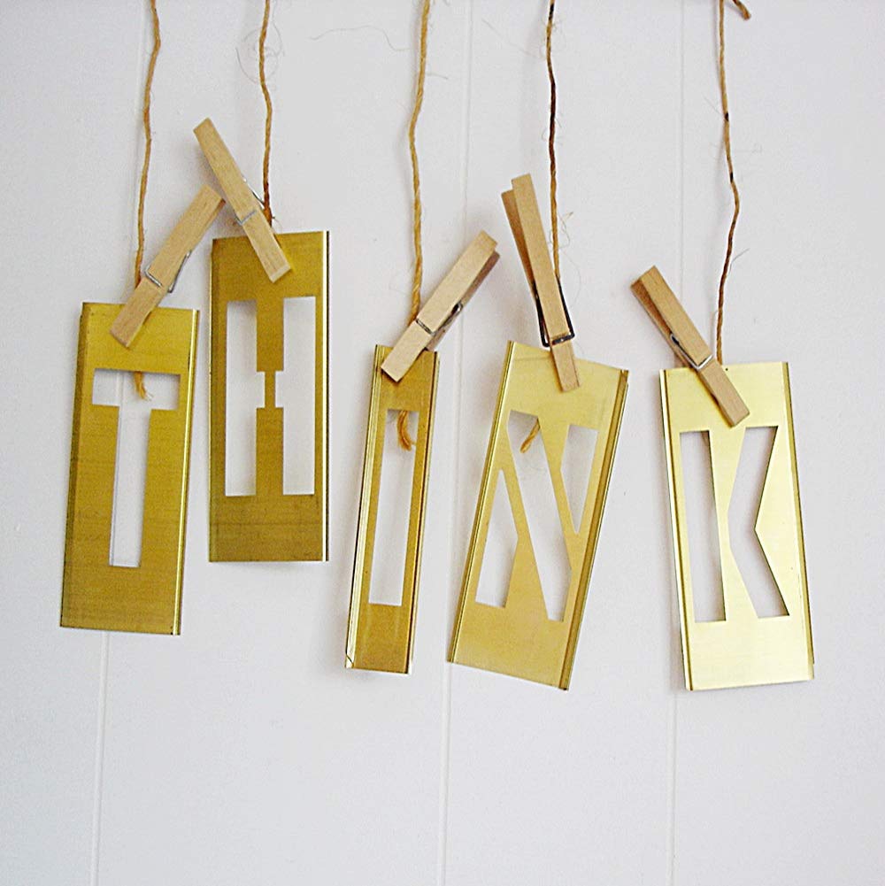 Deezio bronce, conjunto de plantillas acoplables para proyectos creativos.