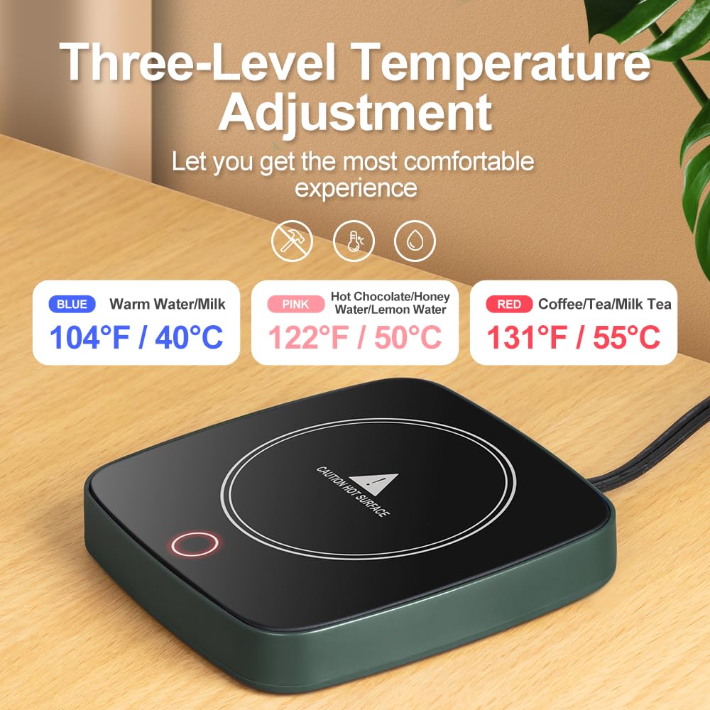 Ajuste de temperatura de tres niveles para bebidas calientes con Defashun.