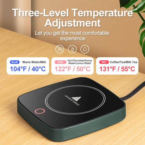 Ajuste de temperatura de tres niveles para bebidas calientes con Defashun.