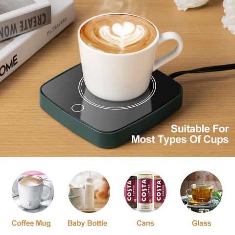 Defashun compatible con tazas planas de diversos materiales.
