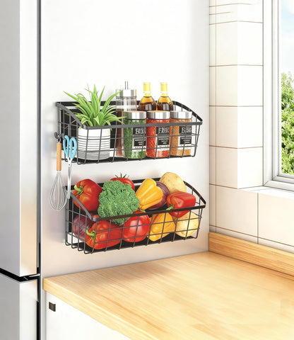 DegMongee uso multi-escena en cocina, organizador práctico para frigorífico u otros metales.