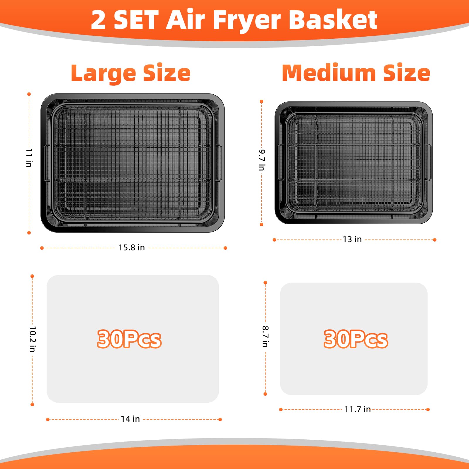 Degovin bandeja de aire 15,8x11 para horneados crujientes y uniformes