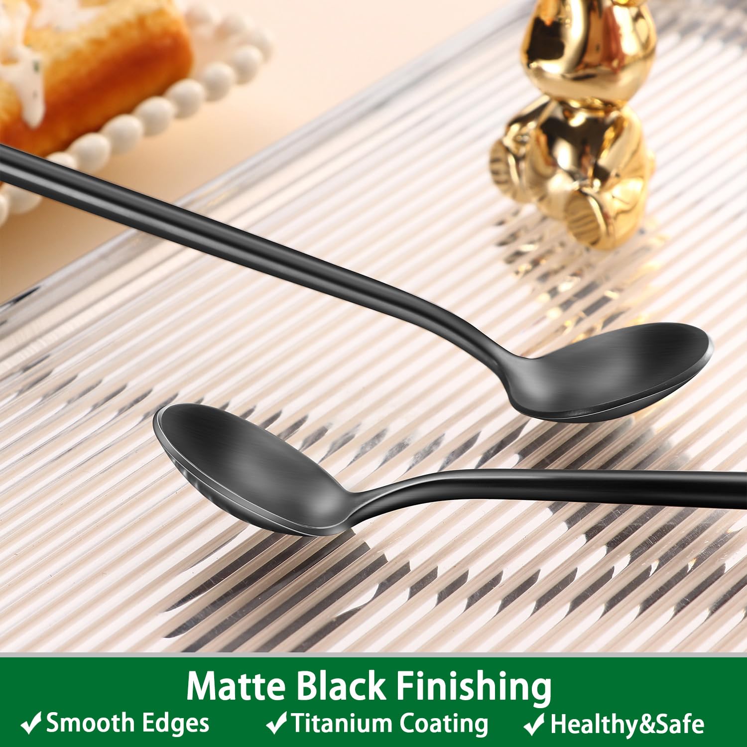 dehov cucharas mate, bordes suaves para beber con comodidad.