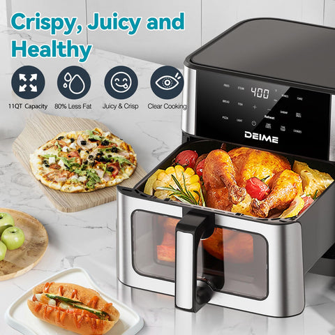 Capacidad familiar 10.2 QT para varias porciones