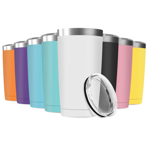 Conjunto Deitybless de 8 vasos 20oz con aislamiento, colores surtidos para uso diario.