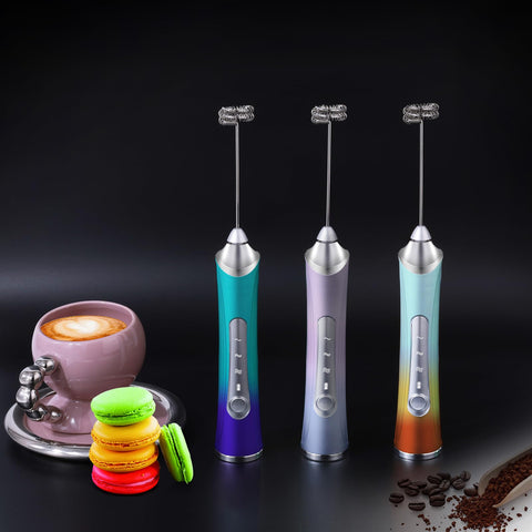 Batidora de mano Dejaf con dos cabezales para capuchino y chocolate caliente