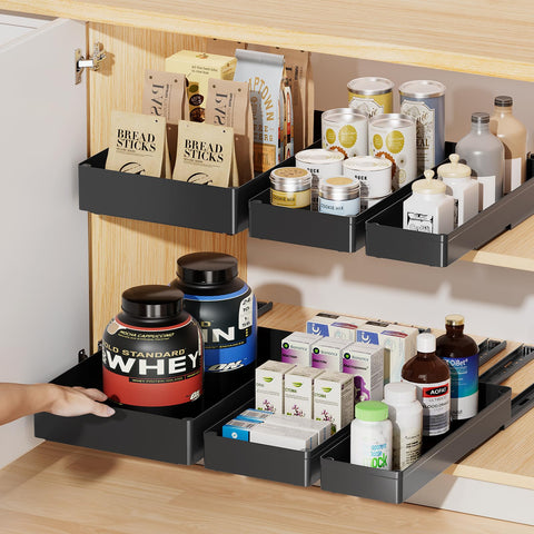 Delamu armario organizado con cajones deslizantes, maximiza espacio