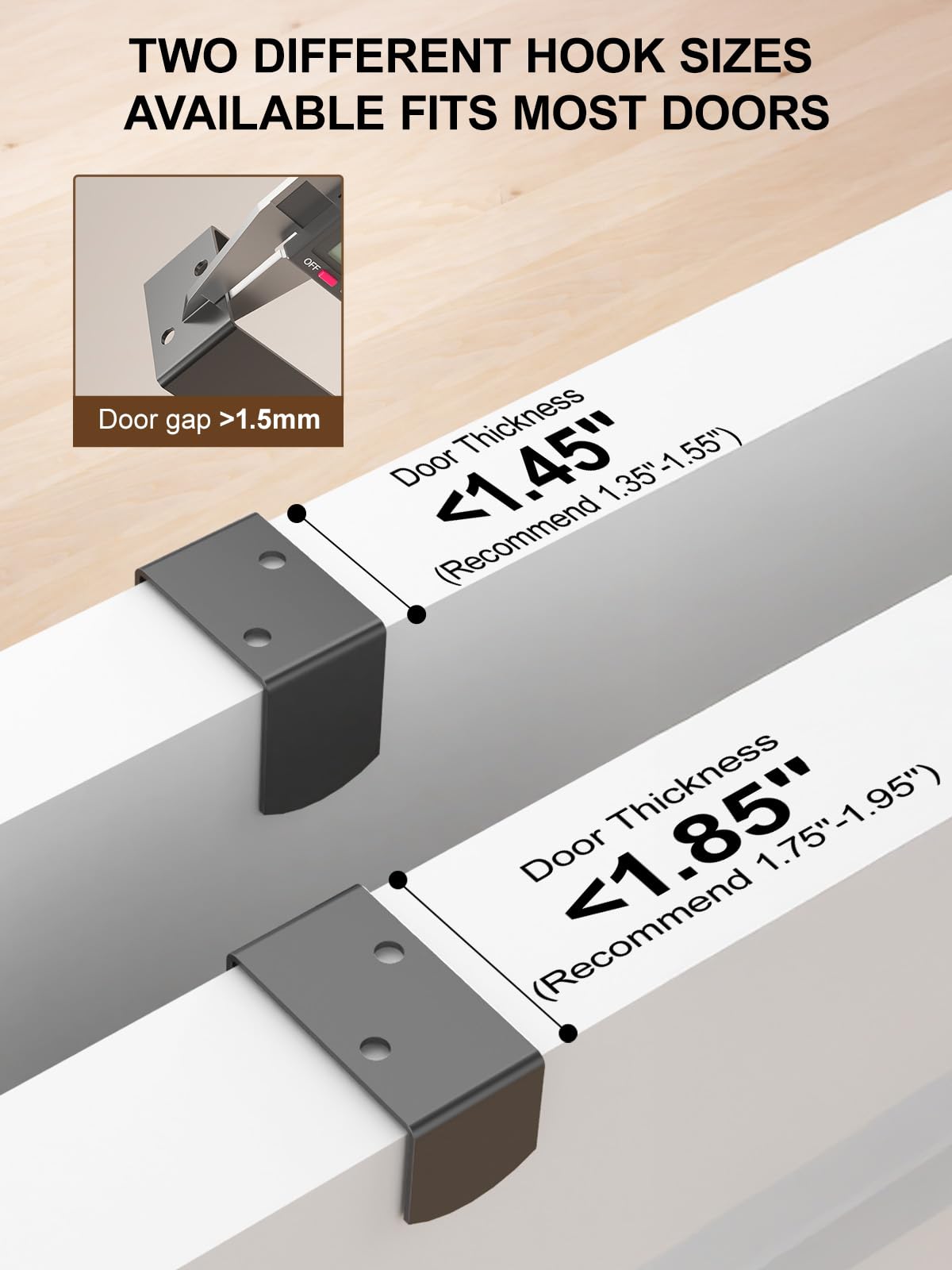 Delamu bandejas medianas para despensa en puerta, acceso rapido a especias y snacks.