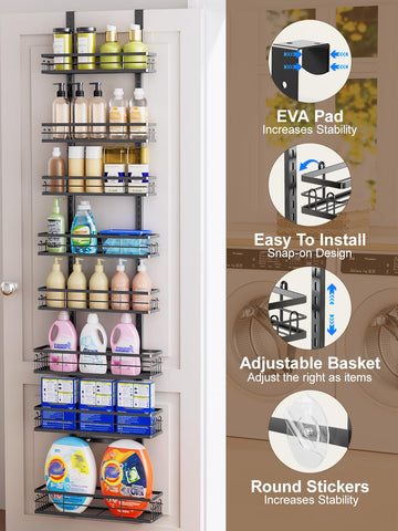 Delamu bandejas pequenas para despensa en puerta, optimizan el espacio disponible.