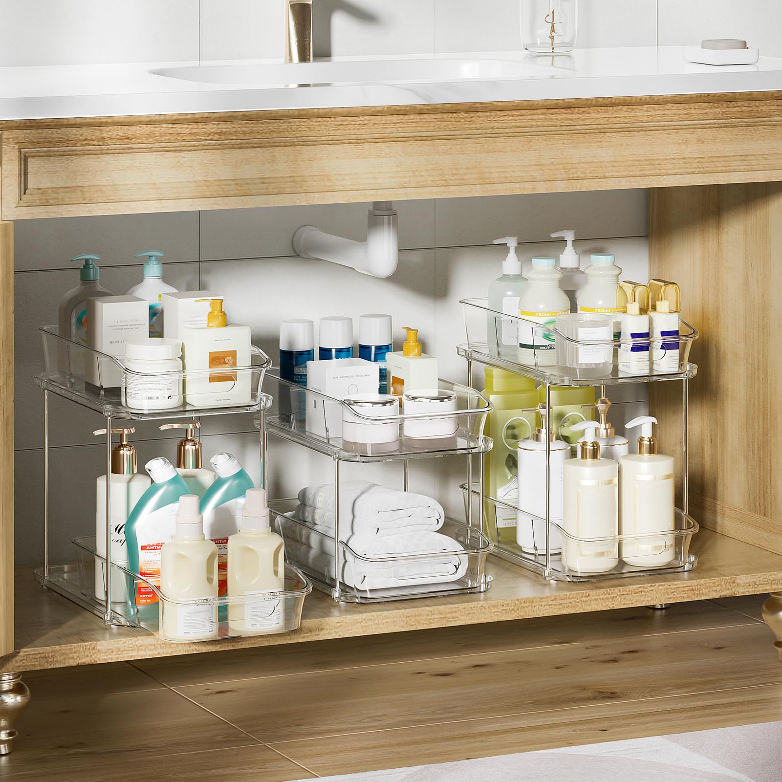 Delamu cajones deslizantes para acceso rápido y orden.