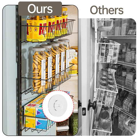 Delamu capacidad de 60 libras para almacenar frascos y latas.