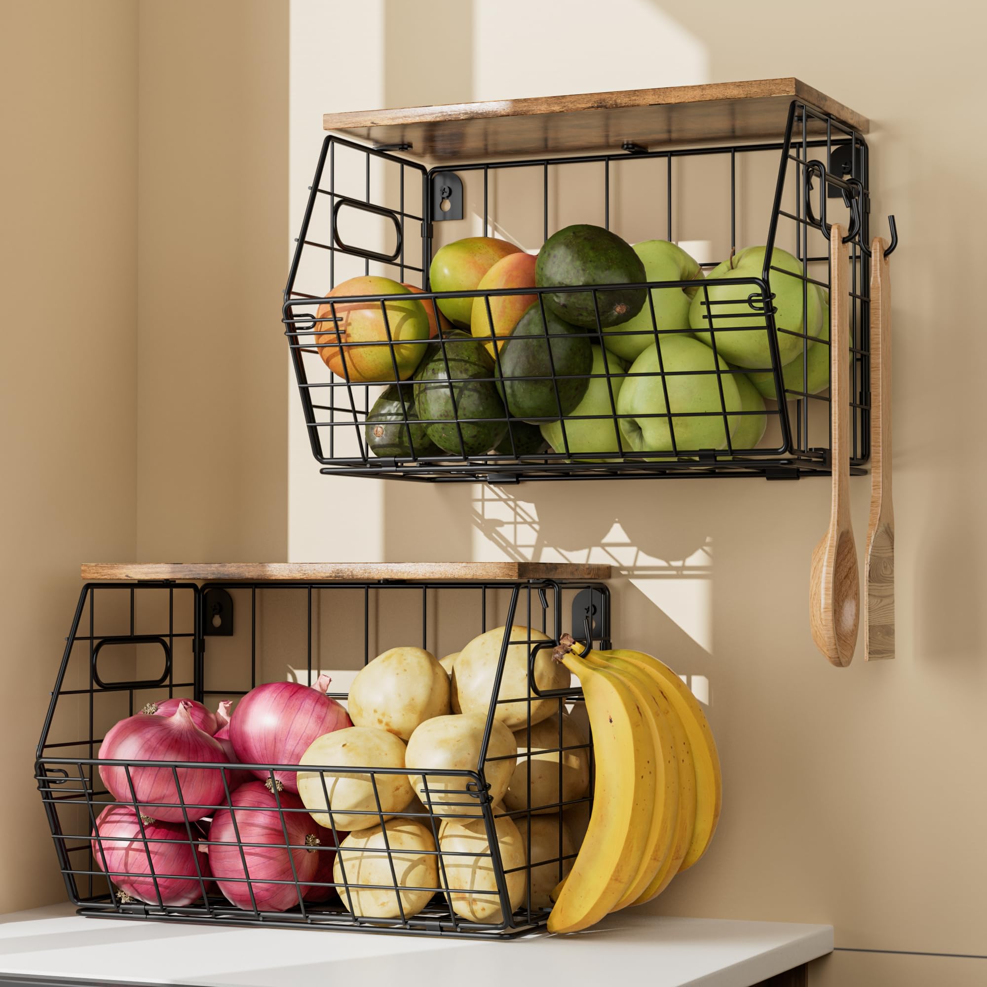 Organizador de cocina Delamu para encimera o pared ahorro de espacio