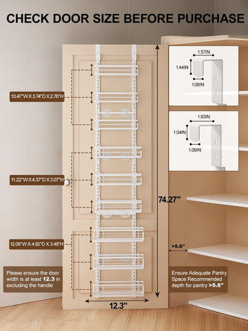 Delamu cestas metálicas de diferentes tamaños, organiza frascos y latas.