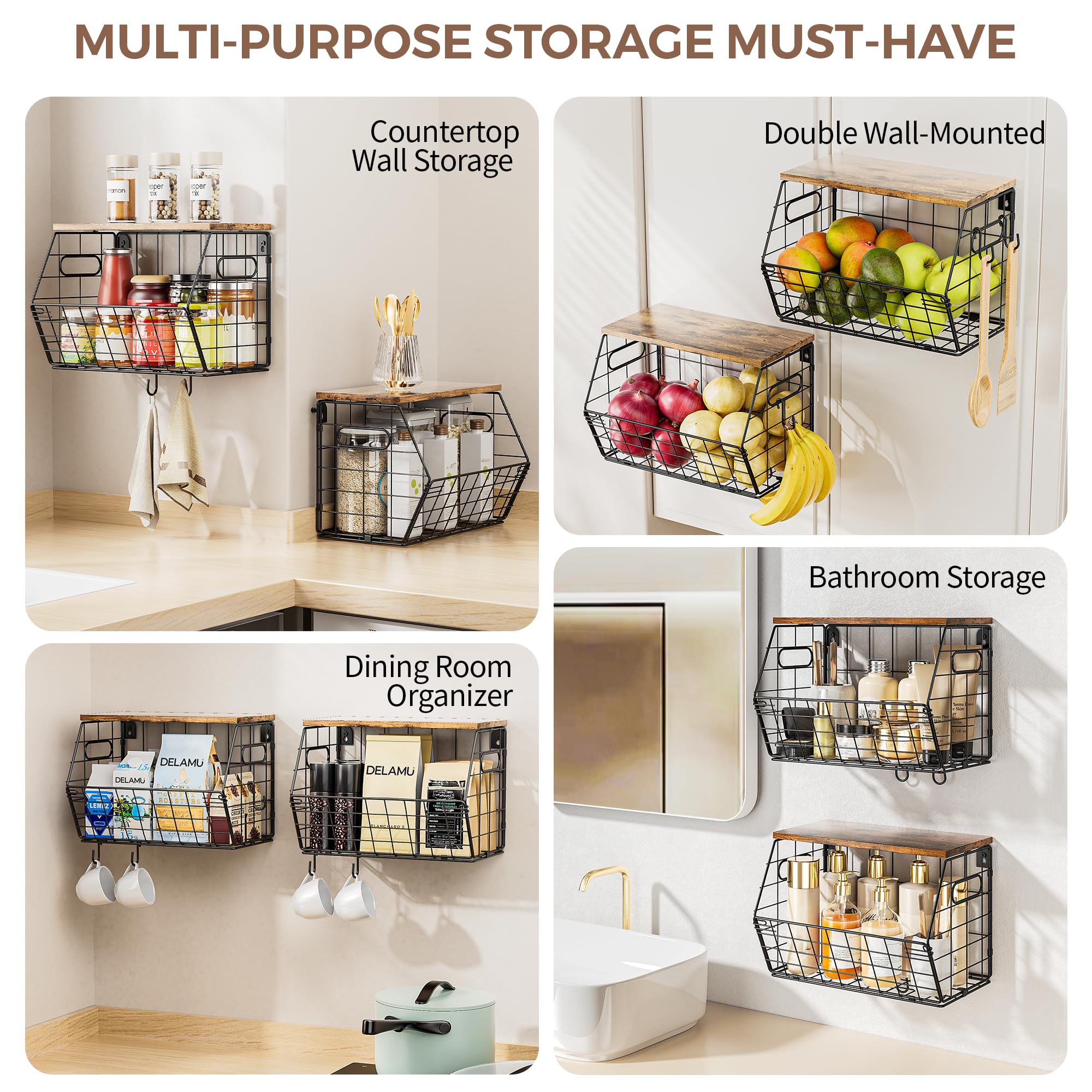 Diseño compacto Delamu para maximizar espacio en despensa o mostrador