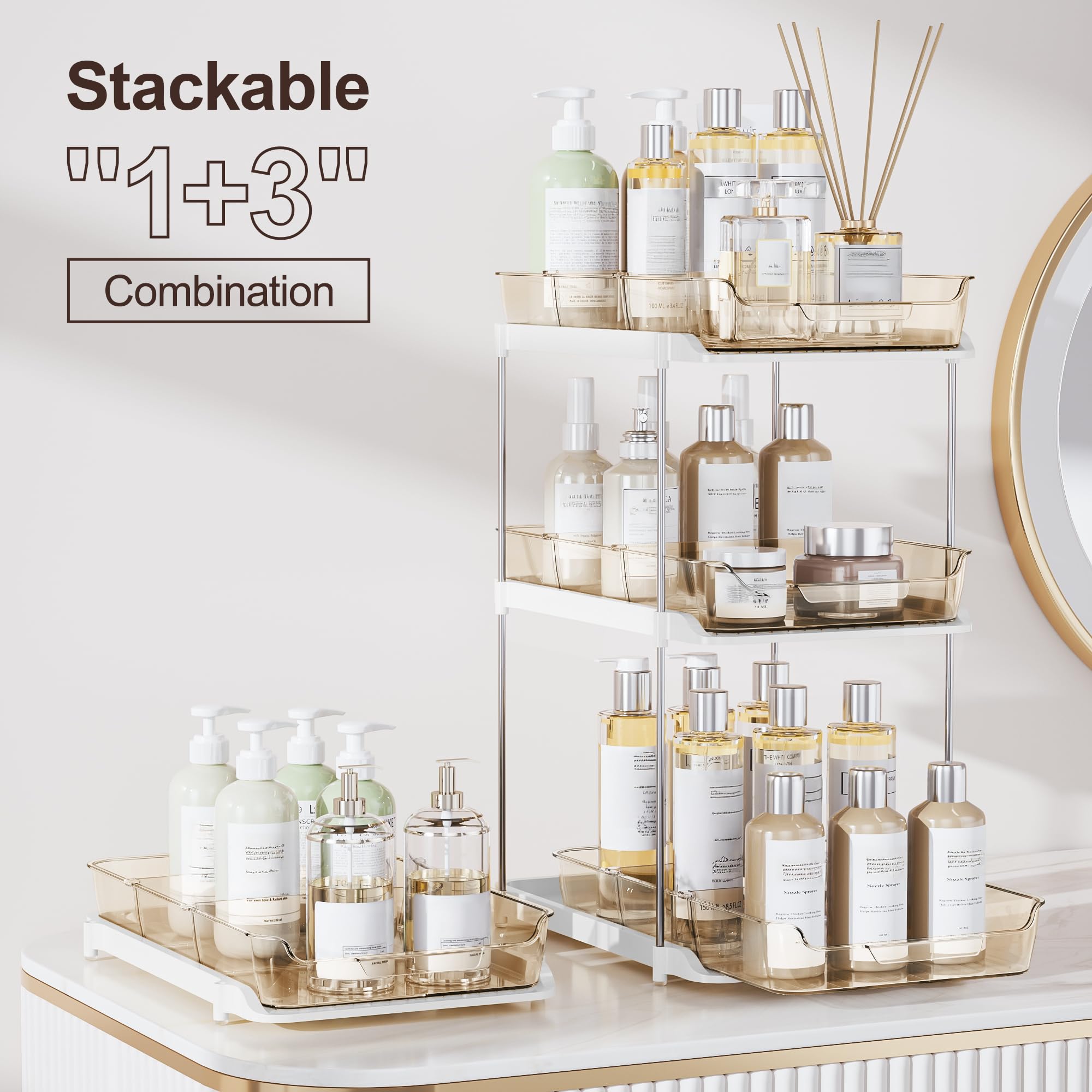 Delamu divisores movibles para organización, ajustes personalizados.