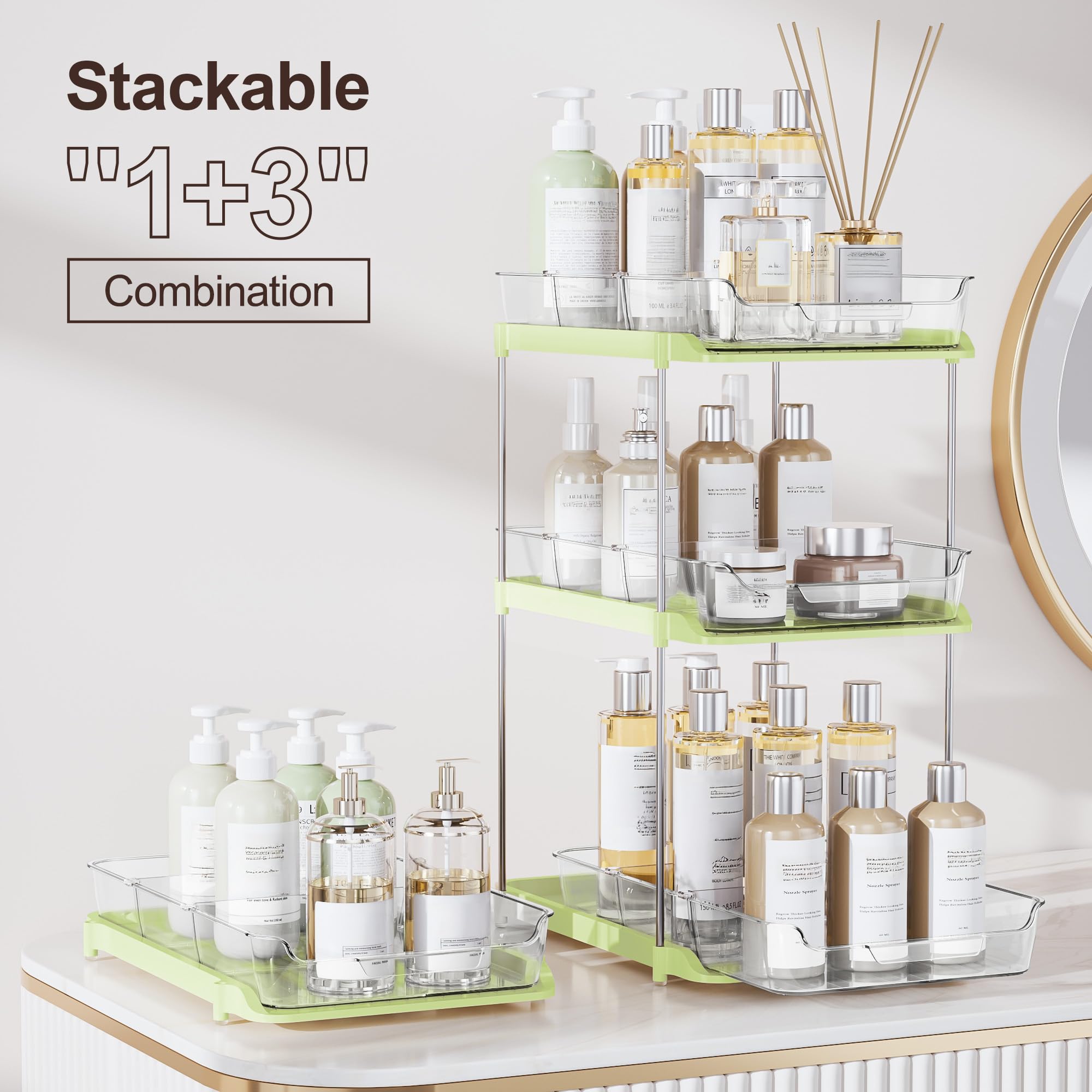 Delamu divisores movibles para cajones ajuste flexible.