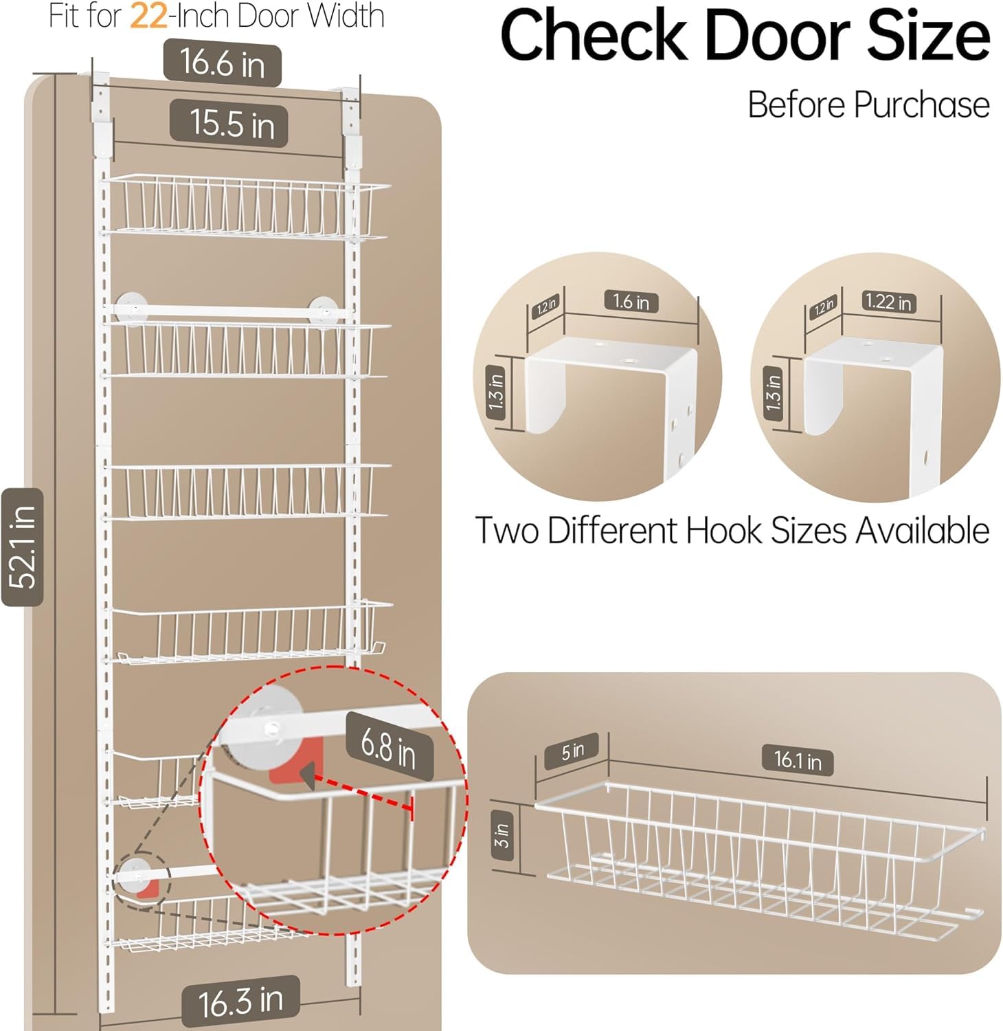 Estante metálico Delamu resistente, diseño duradero para despensa o cocina.
