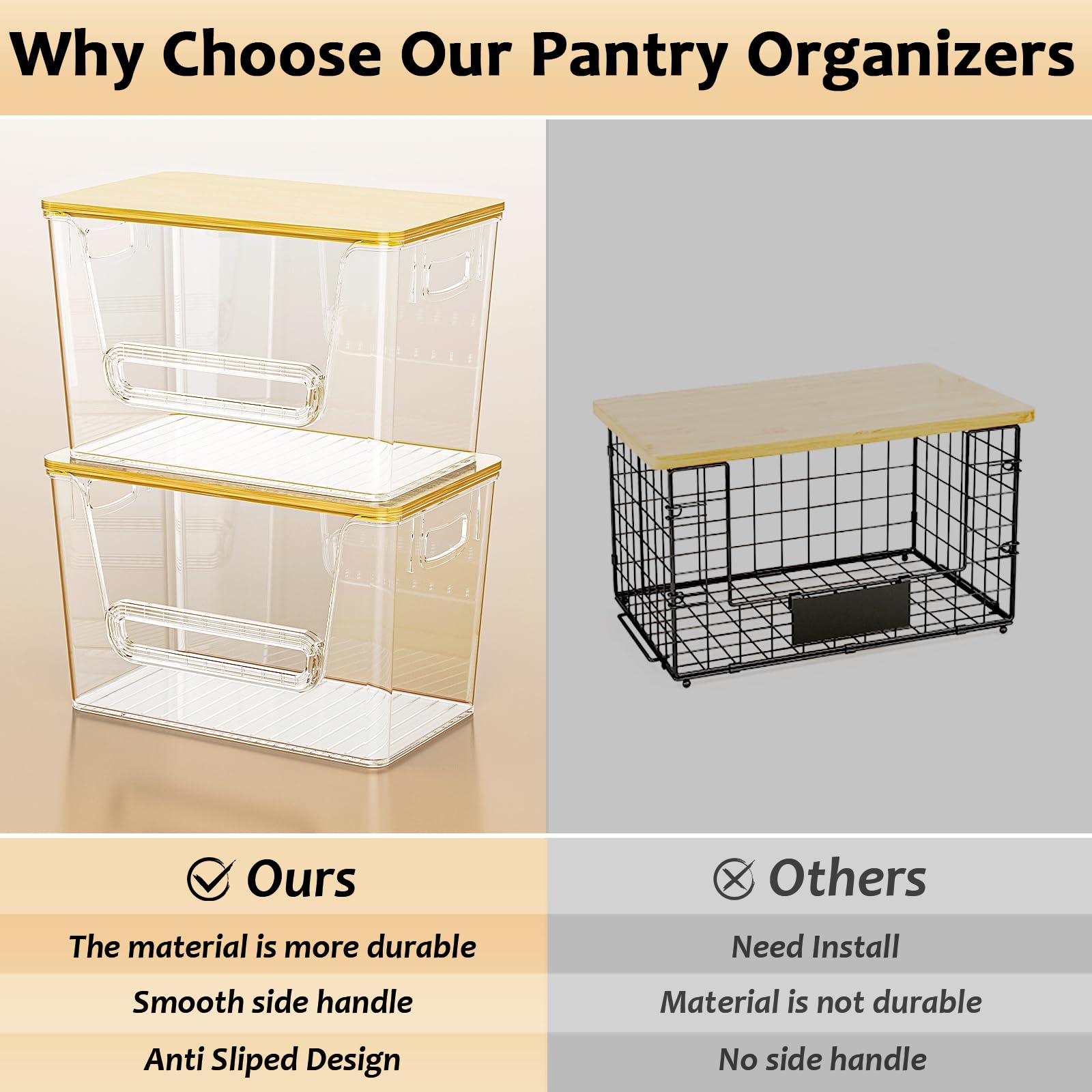 Delamu frente transparente permite ver contenidos de forma rapida