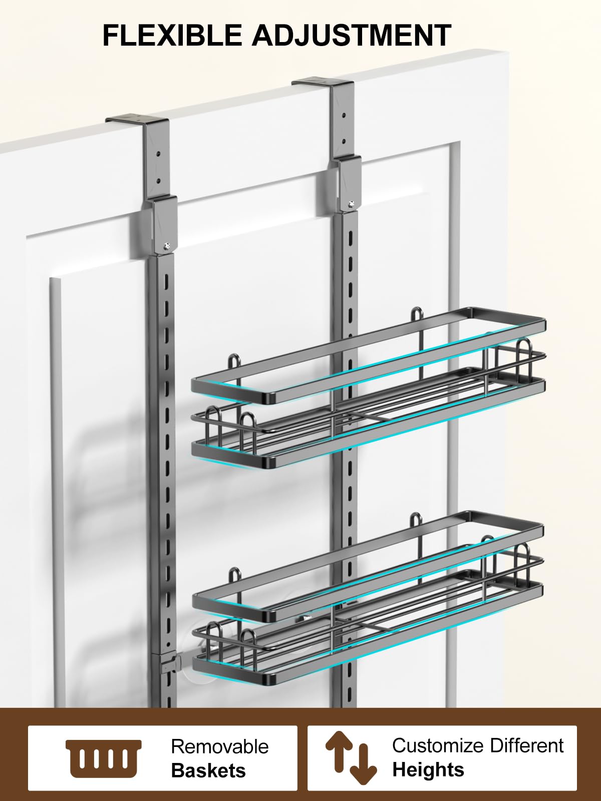 Delamu ganchos para puerta en dos tamaños facilitan la instalacion.