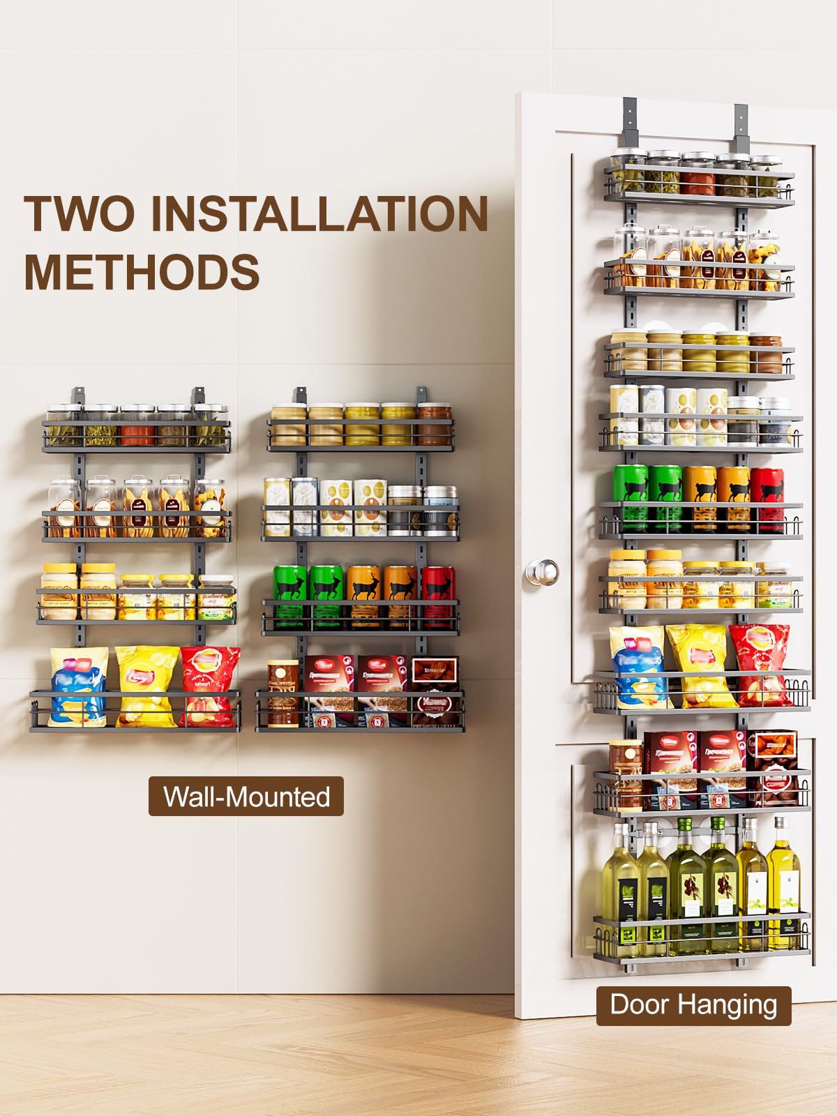 Delamu instalacion rapida sin herramientas para despensa y baño.