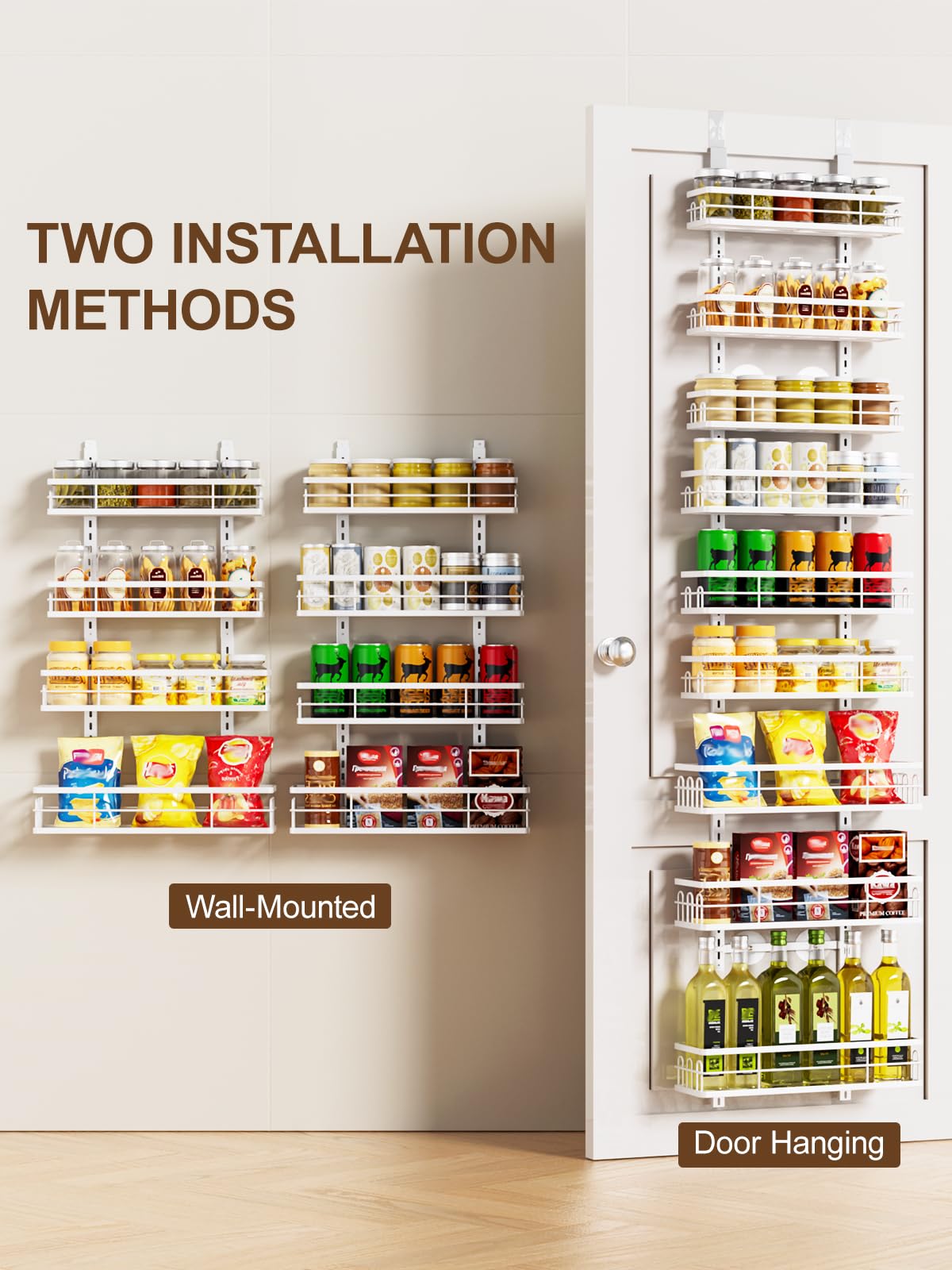 Delamu instalación sin taladro para puerta de despensa