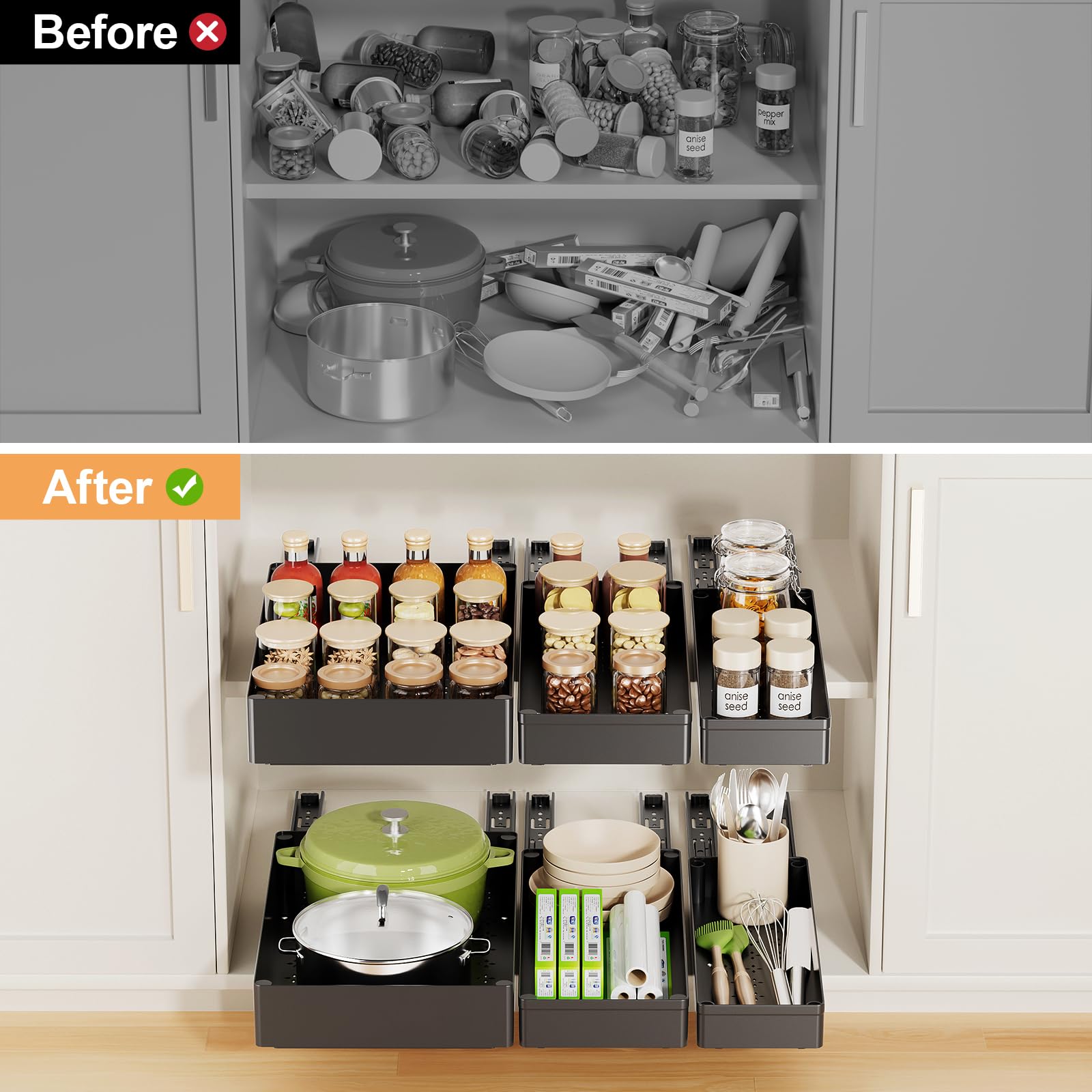 Delamu instalación con tornillos, sujeción duradera incluida