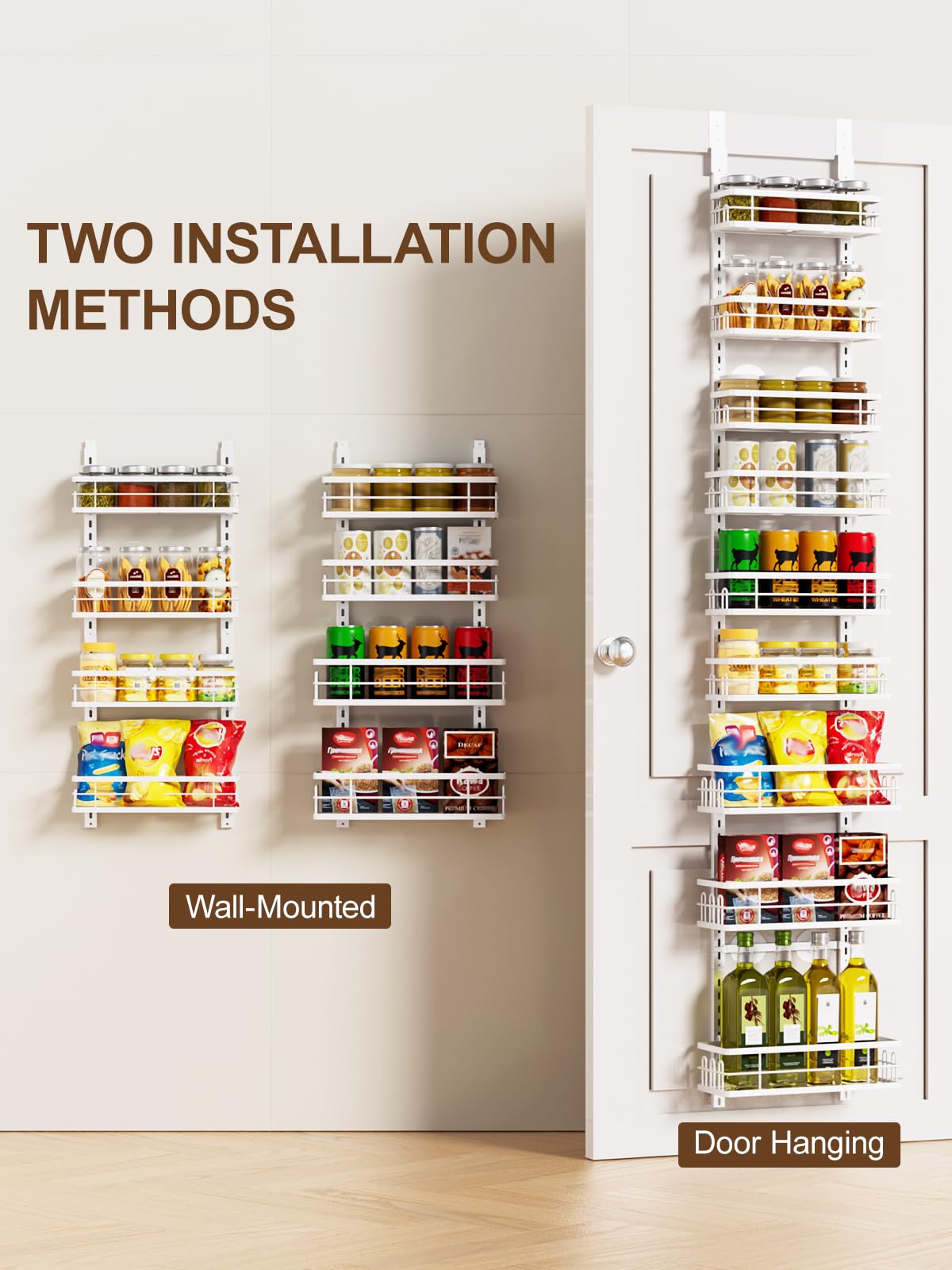 Delamu organizador multiuso para cocina, despensa y baño.