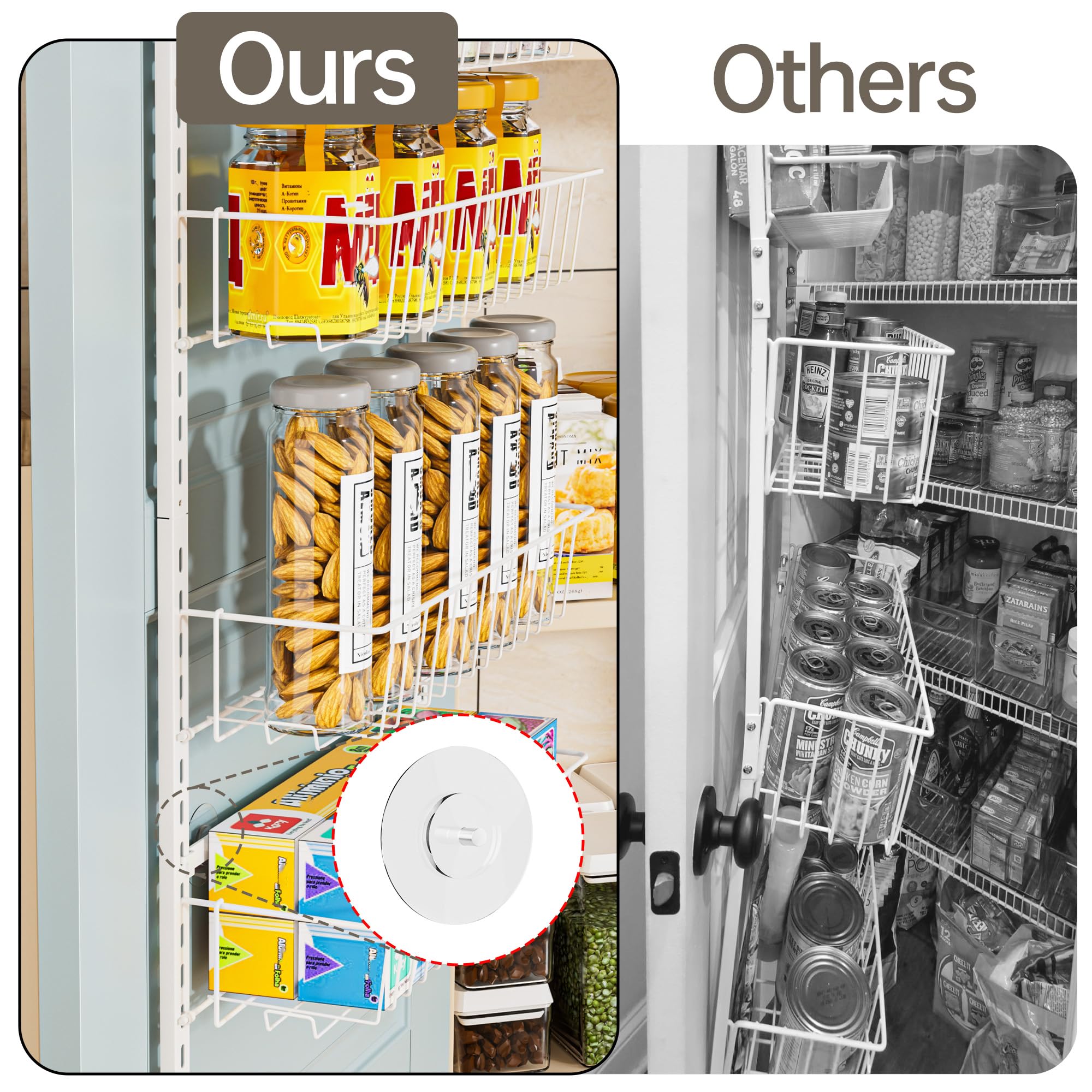 Barra anti deslizamiento evita balanceo al abrir la puerta.