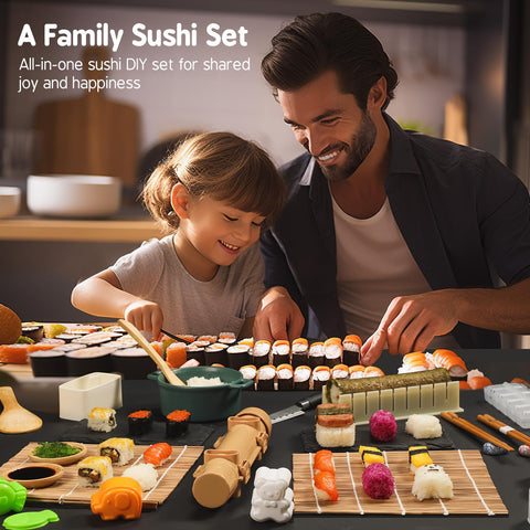 Delamu juego de palillos con soporte para servir sushi con estilo.