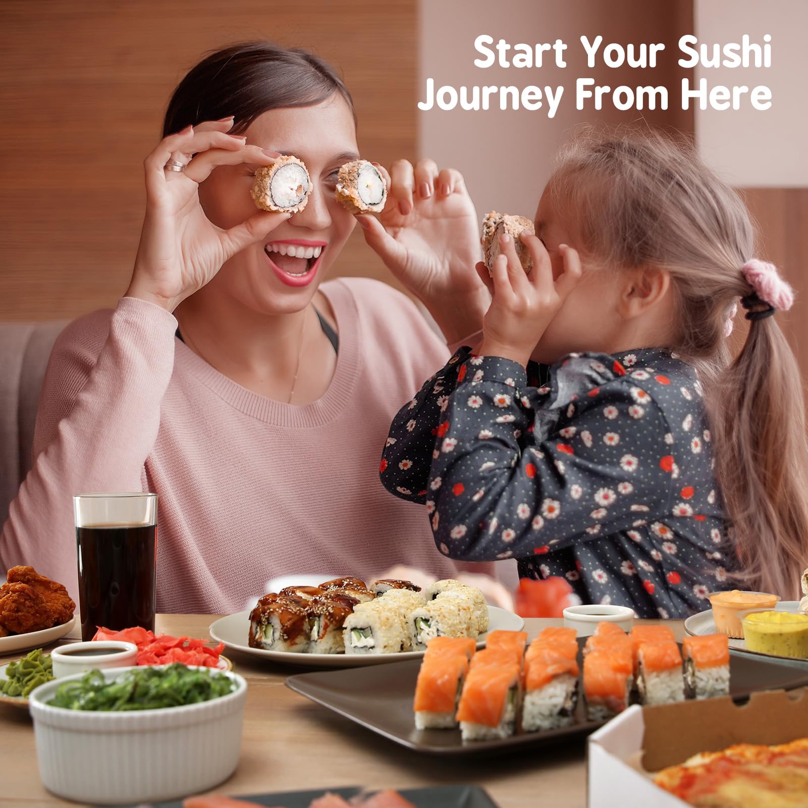 Delamu libro guía de recetas para aprender seis tipos de sushi.