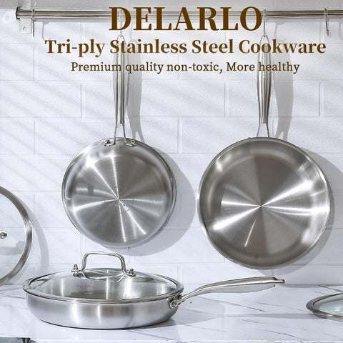 Sartén DELARLO apta para inducción, perfecta para cocinas modernas.
