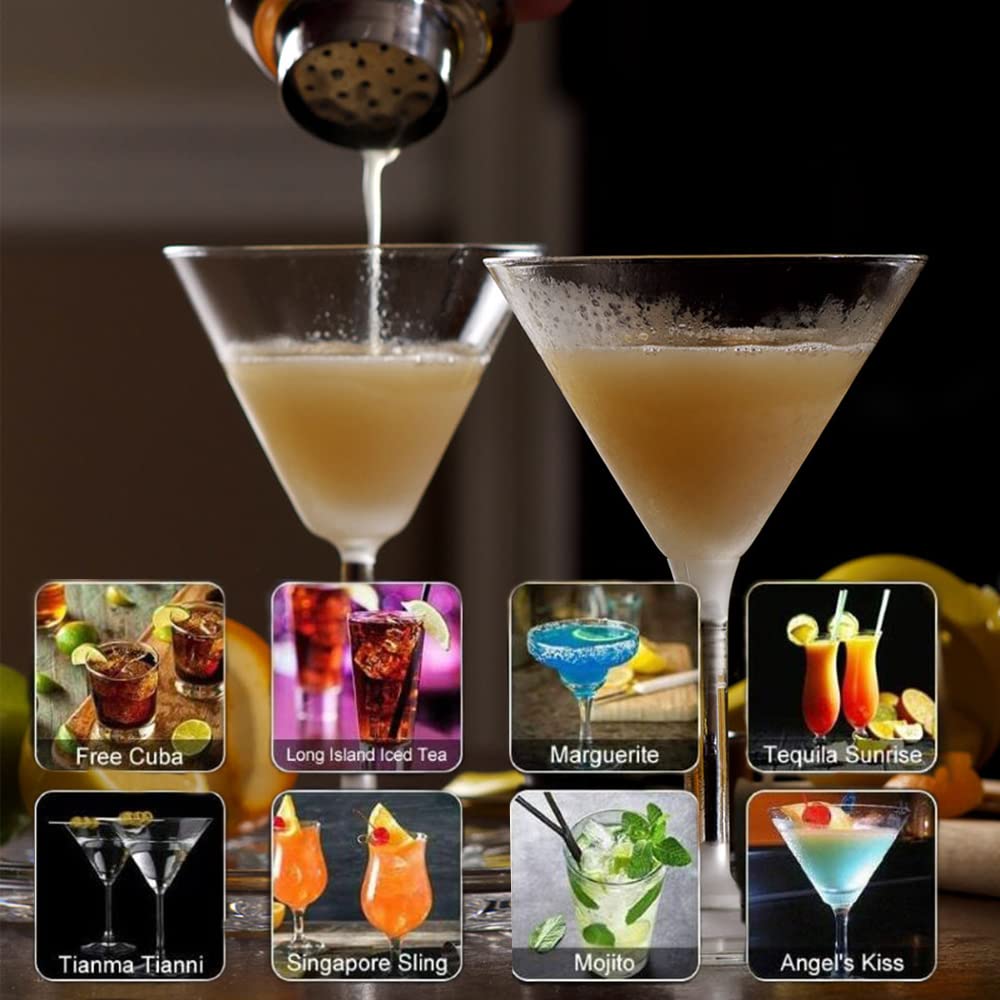 Delidge coctelera pequeña de 250 ml lista para servir en casa