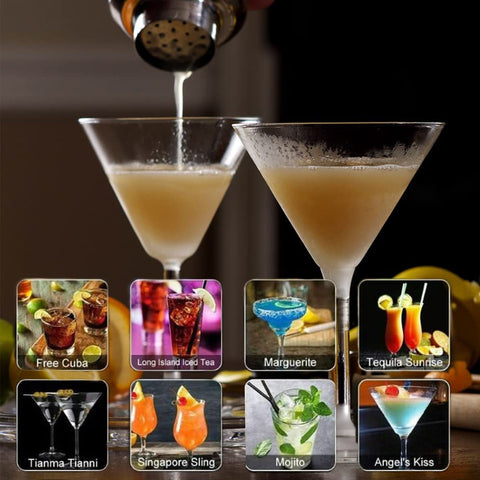 Delidge coctelera pequeña de 250 ml lista para servir en casa