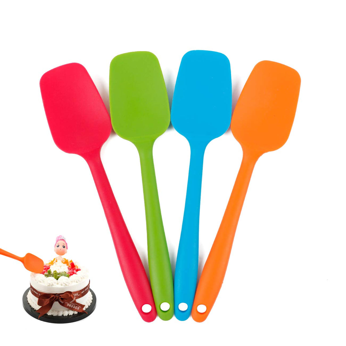 Delidge espátula de silicona resistente al calor para cocinar sin rayar utensilios
