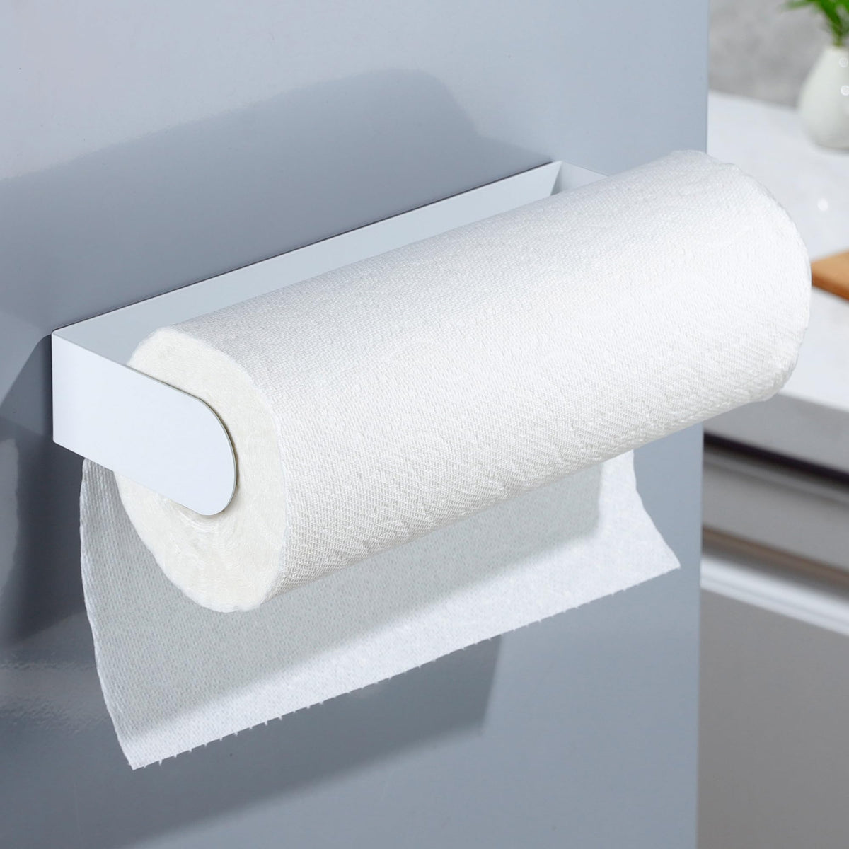 Deliton porta-papel magnético para frigorífico, fácil acceso y ahorro de espacio