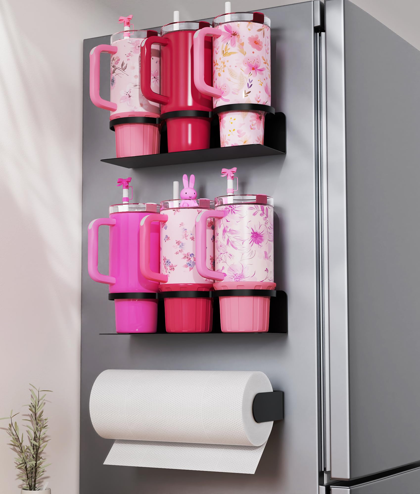 Porta-tazas magnético DELITON 2-pack, tazas seguras y al alcance.