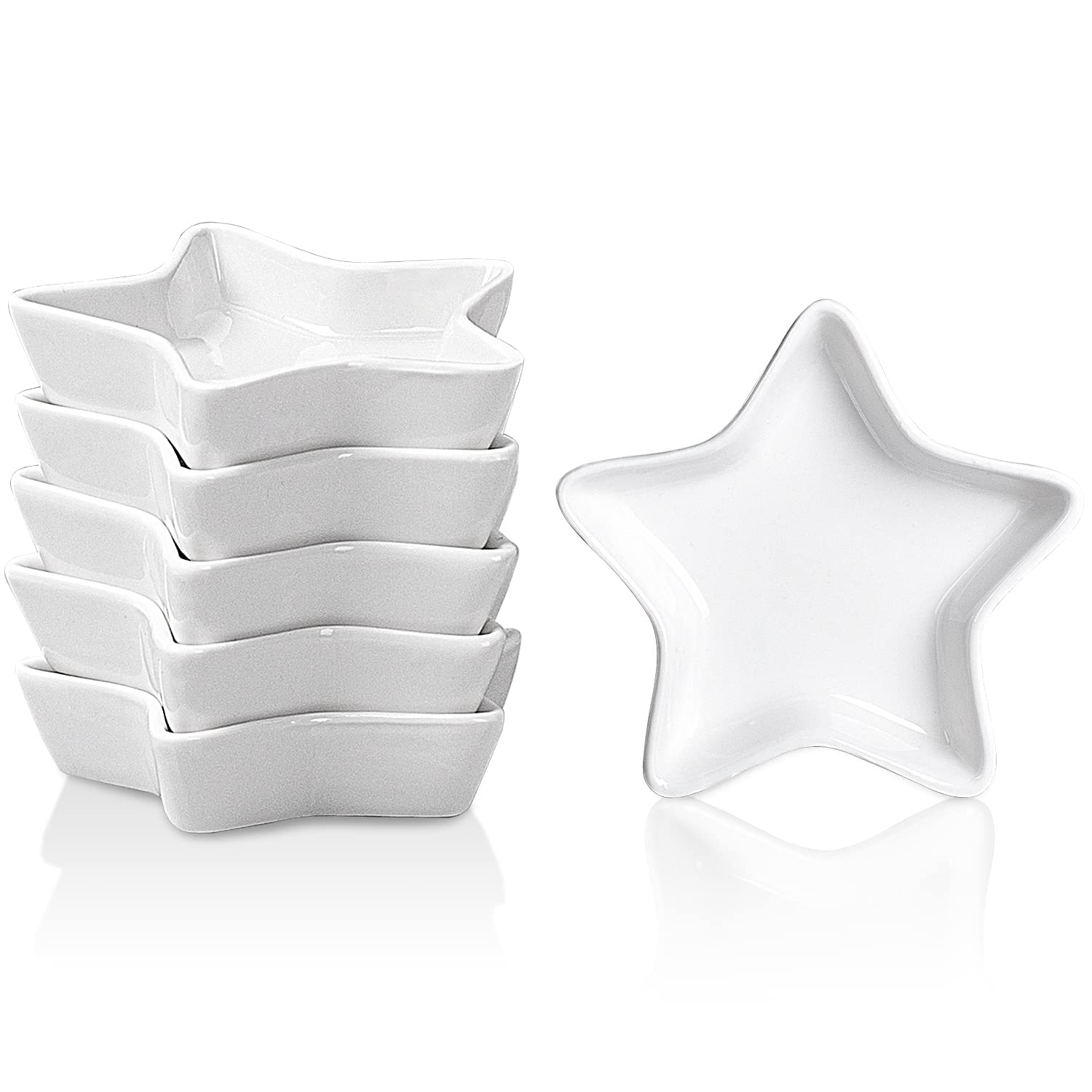 Tazón estrella DELLING para salsa, cerámica, ideal para porciones pequeñas.