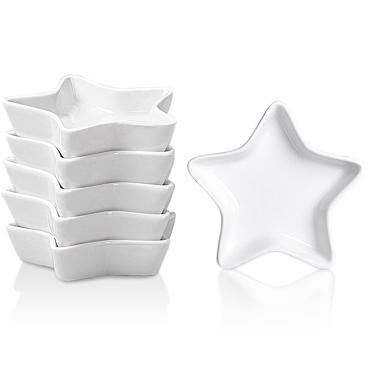Tazón estrella DELLING para salsa, cerámica, ideal para porciones pequeñas.
