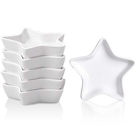 Tazón estrella DELLING para salsa, cerámica, ideal para porciones pequeñas.